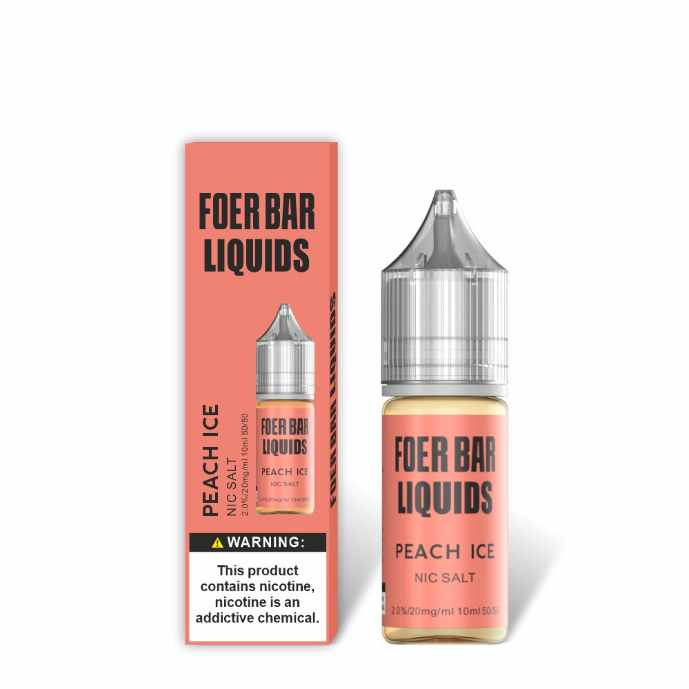 FOER BAR LIQUIDS 10ML - PEACH ICE