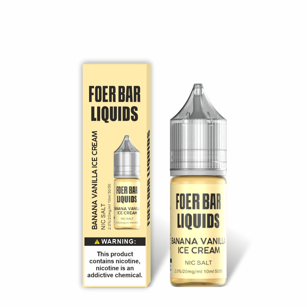FOER BAR LIQUIDS 10ML - BANANA VANILLA ICE CREAM