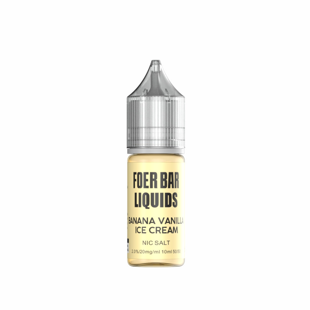 FOER BAR LIQUIDS 10ML - BANANA VANILLA ICE CREAM