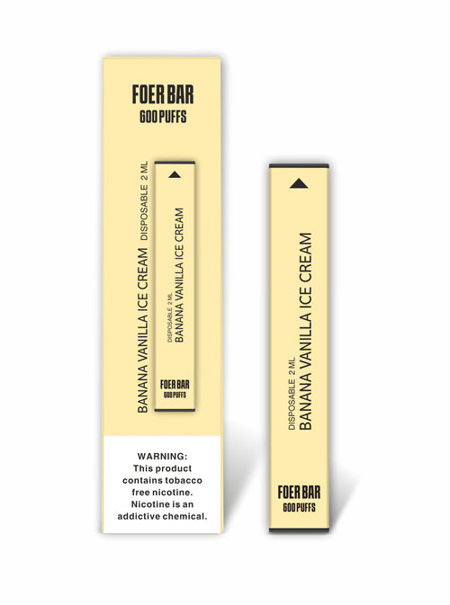 FOER BAR 600 PUFFS-BANANA VANILLA ICE CREAM