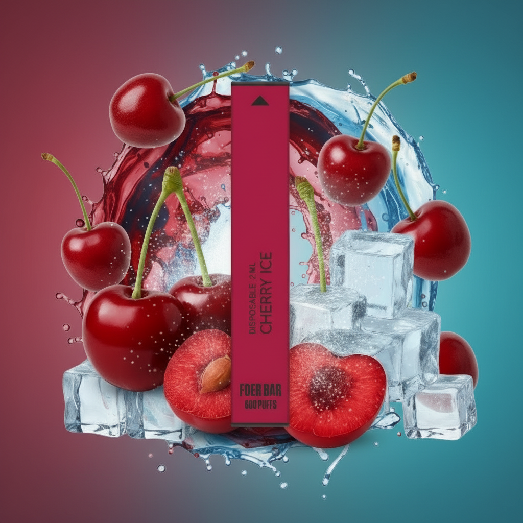 Cherry Ice Vape - New Background
