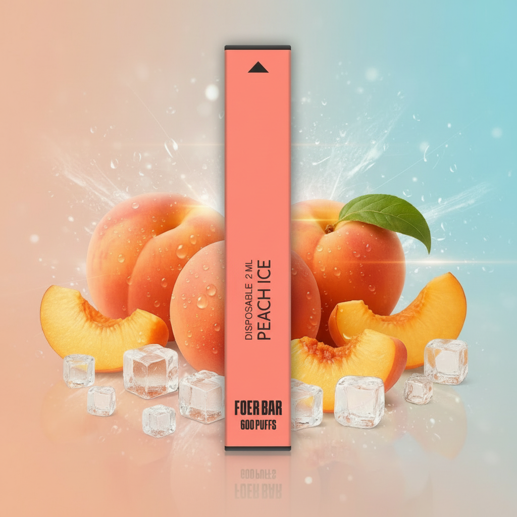 Peach Ice Vape - Same Background